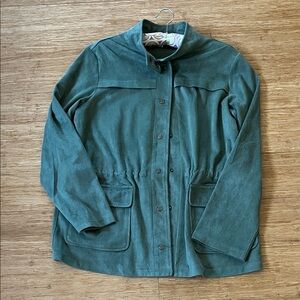 Women's Green faux suede Jacket